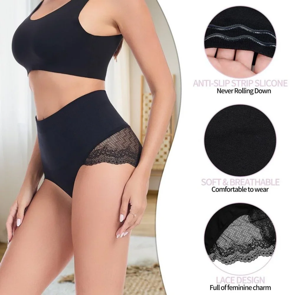Tummy Control Shapewear Underwear - Black - Picture 3 of 6